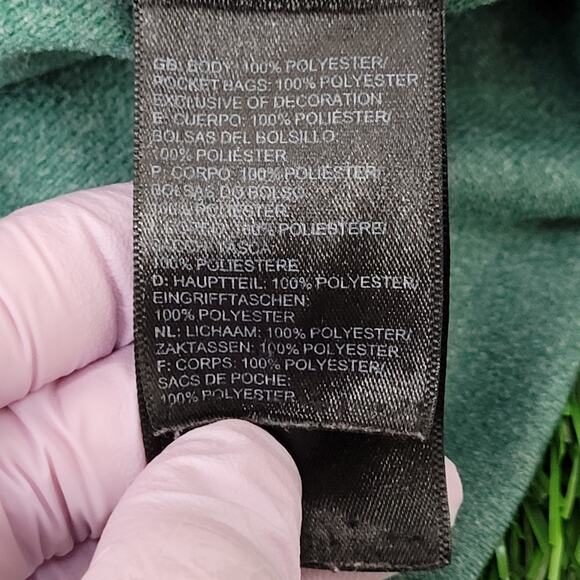 North-Face Colorblock Jacket Womens S/M 19x25 Green Black - Picture 8 of 16